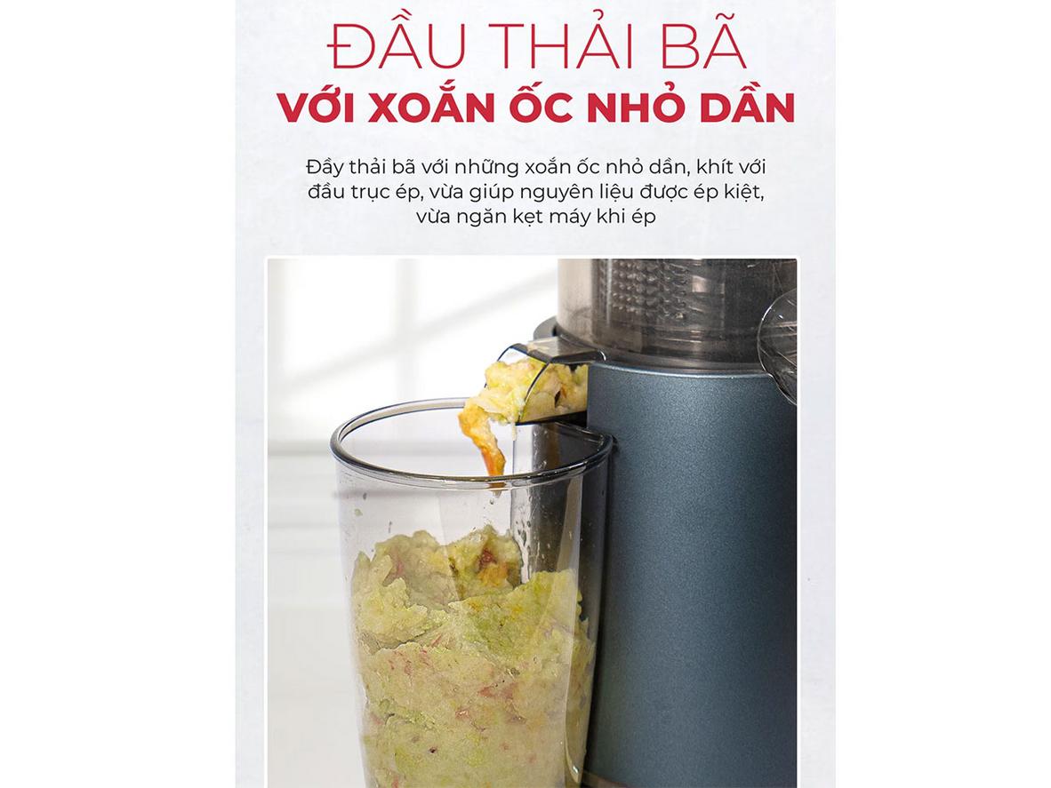 Hệ thống lọc lỗ nhỏ dần cho nước ép mịn hơn