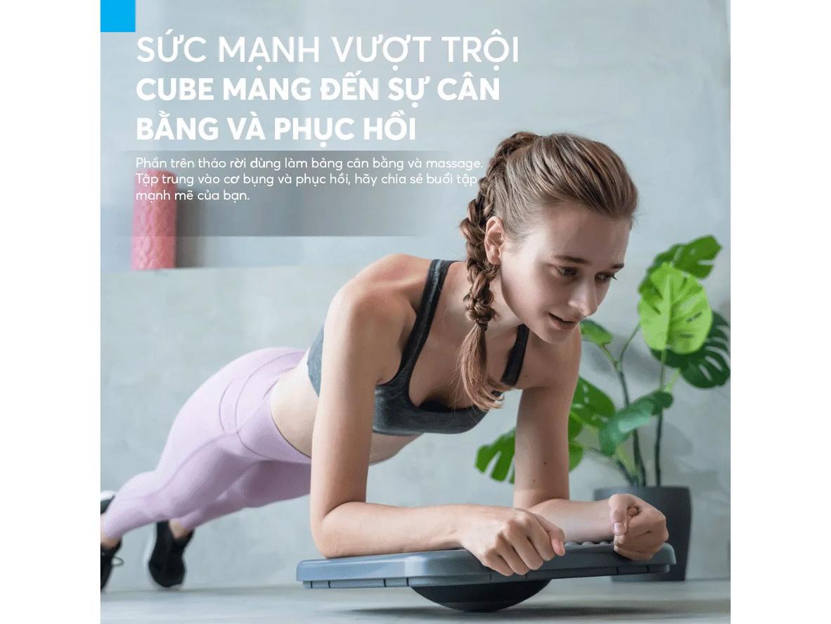 Bộ phụ kiện đầy đủ giúp Horizon Cube HCU30 thay thế nhiều dụng cụ tập rời.