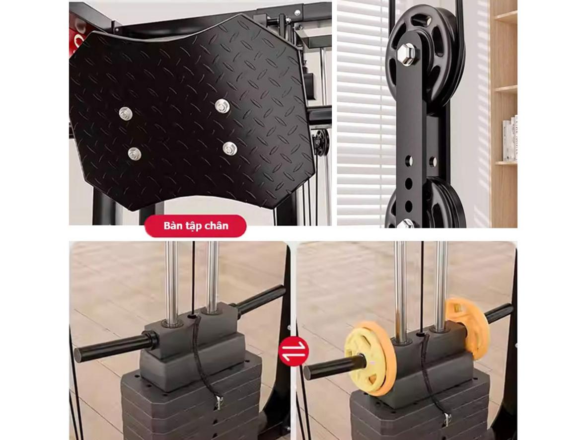 Xà đơn - xà kép tích hợp giúp HQ K12 đa dạng bài tập trong cùng một không gian.