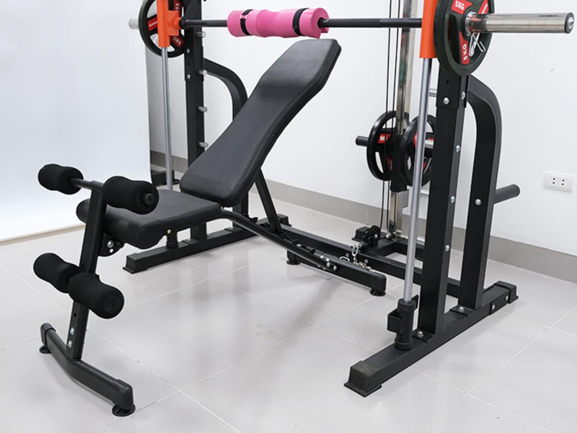 Tải trọng tối đa 150kg phù hợp nhu cầu tập gia đình và phòng gym mini.