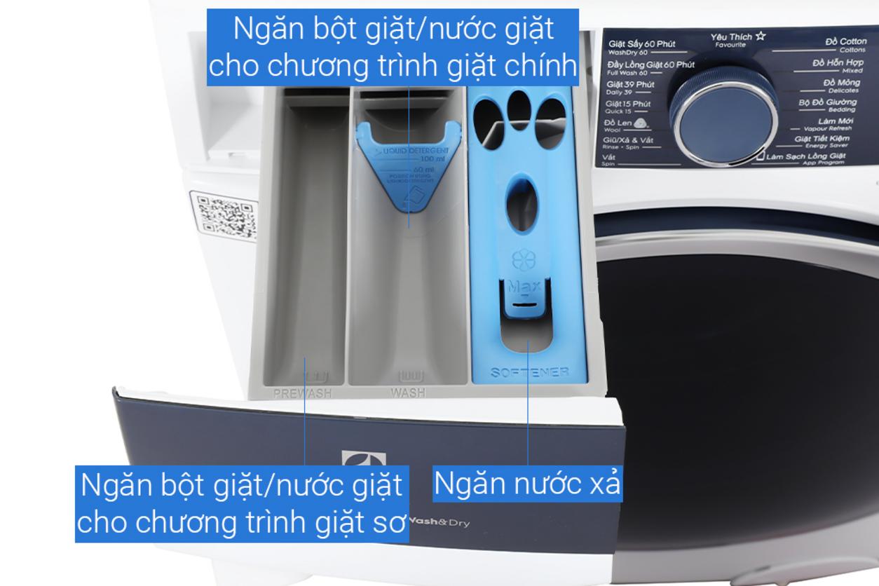 HygienicCare hỗ trợ giặt hơi nước làm sạch kỹ hơn.