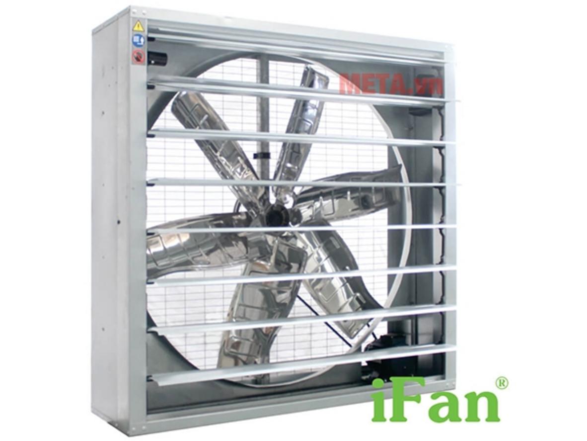 Lưu lượng gió 27.000 m³/h giúp IFan 36C hút khí nóng hiệu quả trong không gian công nghiệp.