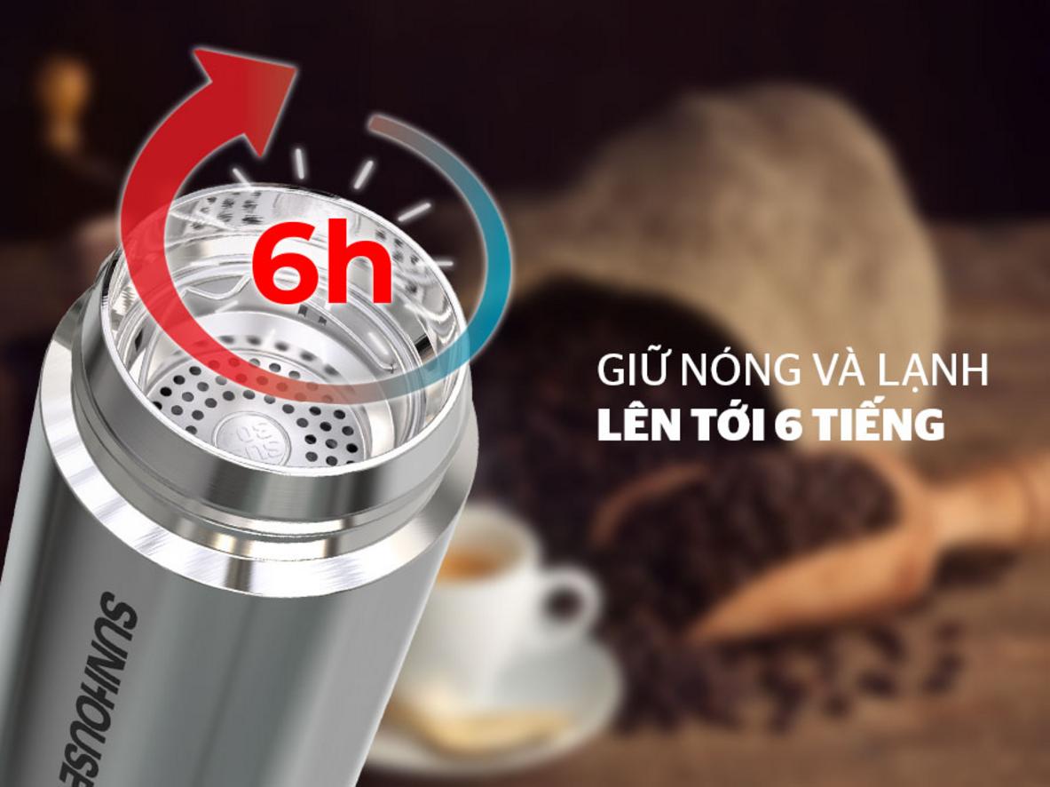 Ruột và vỏ Inox 304 an toàn, bền bỉ