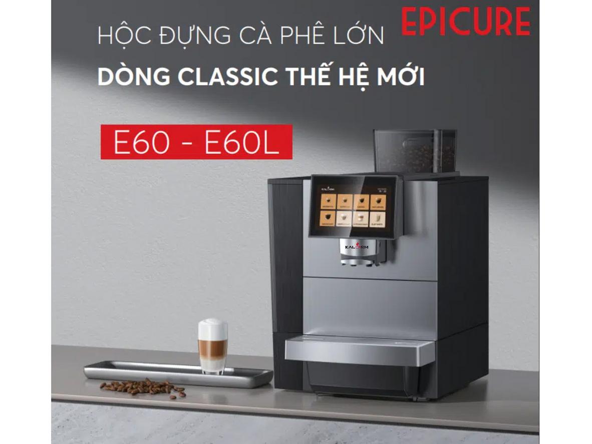 Kalerm E60L hỗ trợ nhiều món espresso-based và đồ uống sữa tự động.