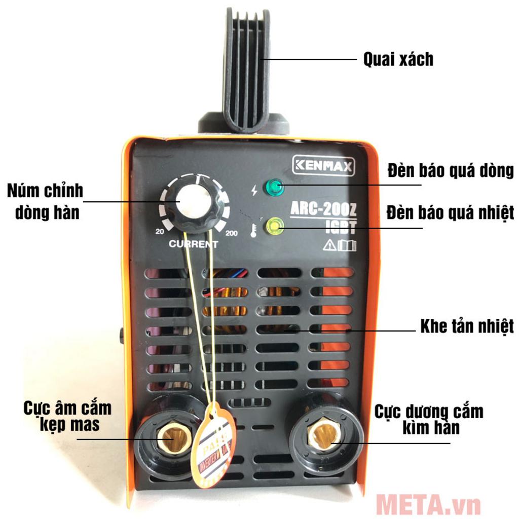 Dải dòng hàn rộng giúp máy đáp ứng nhiều nhu cầu hàn khác nhau.