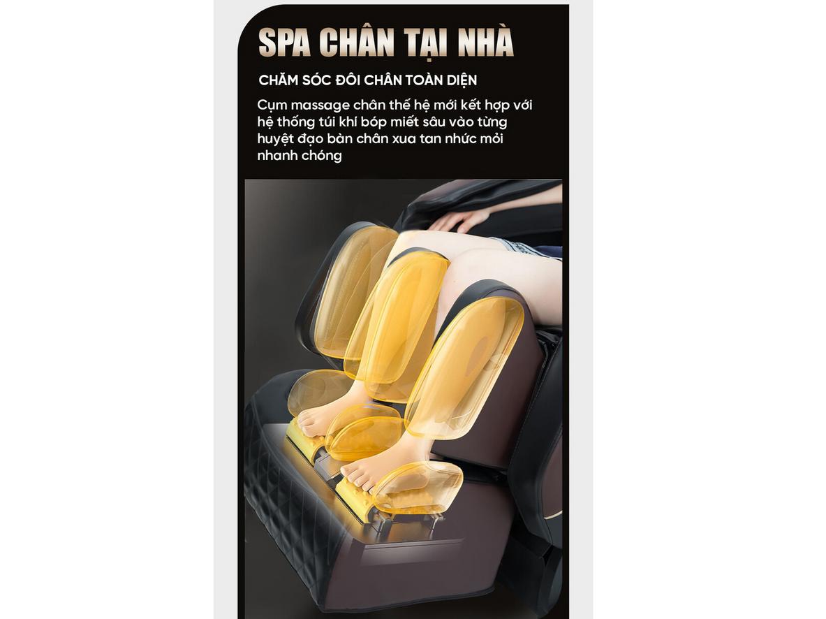 Không trọng lực 170 độ và túi khí toàn thân