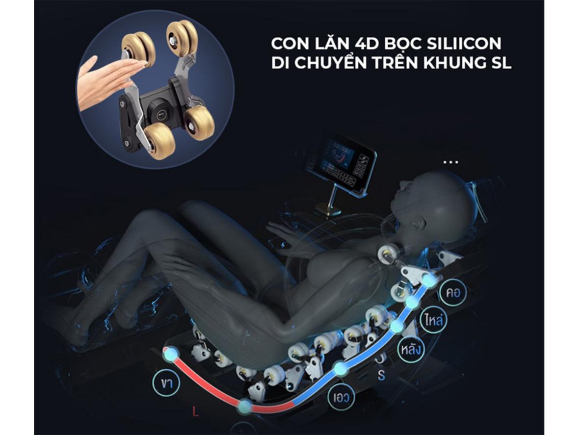 Khung SL và Zero Gravity tối ưu tư thế thư giãn.