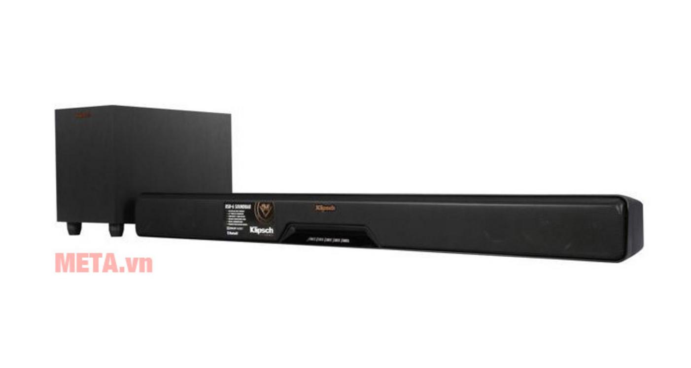 Cấu hình 2.1 của Klipsch RSB-6 giúp TV gọn hơn mà vẫn có bass sâu.