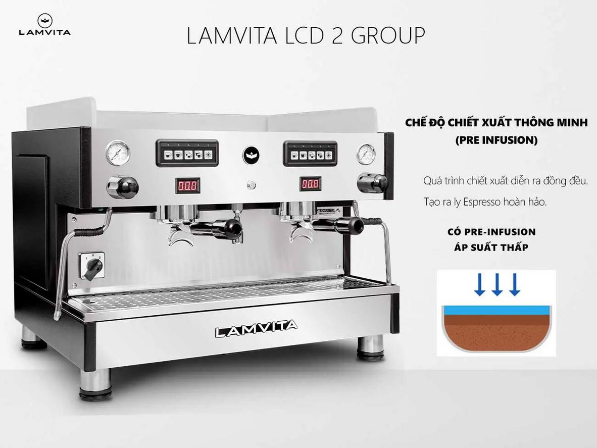 Máy đáp ứng tốt espresso và cappuccino cho menu quán phổ biến.