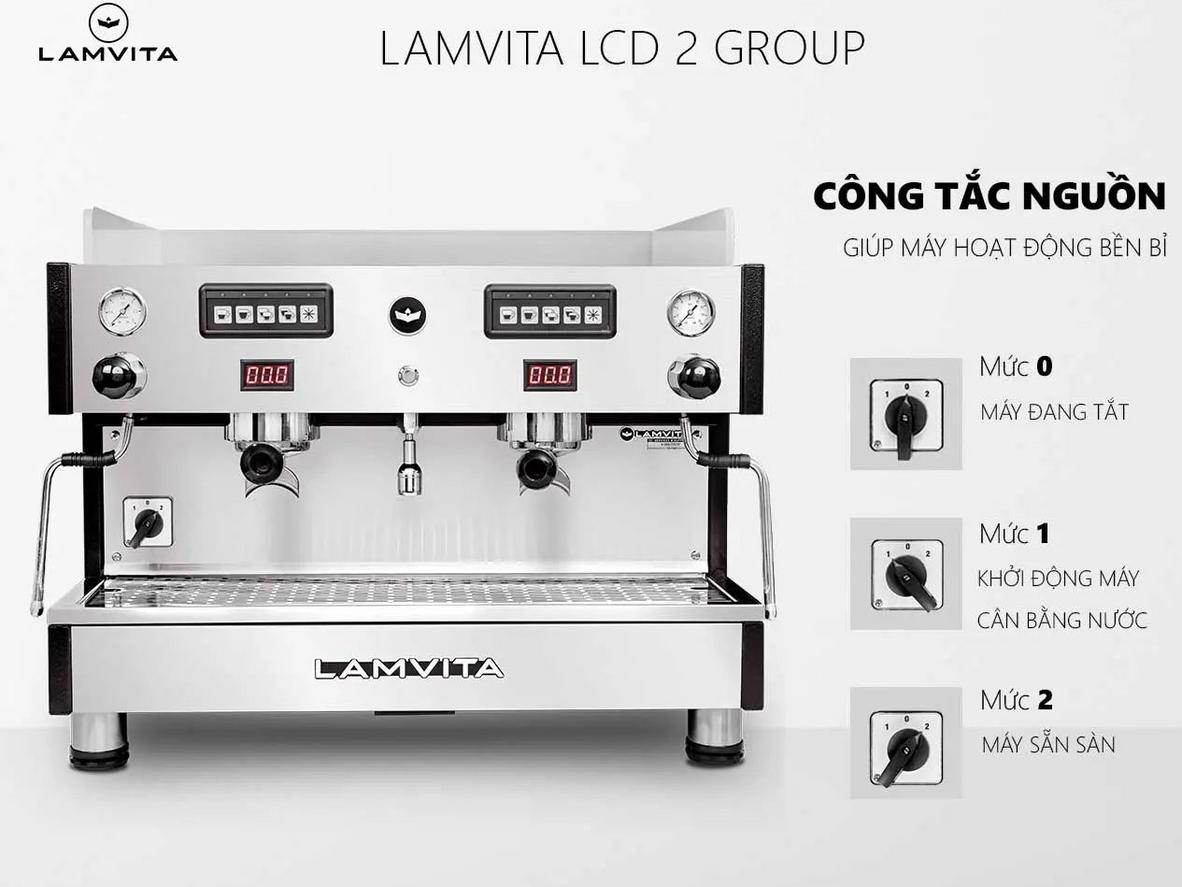 Máy đáp ứng tốt espresso và cappuccino cho menu quán phổ biến.