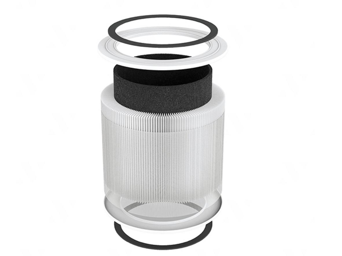 Cấu trúc 3 lớp của bộ lọc Levoit Core 200S-P-RF: Nylon, True HEPA H13 và than hoạt tính.