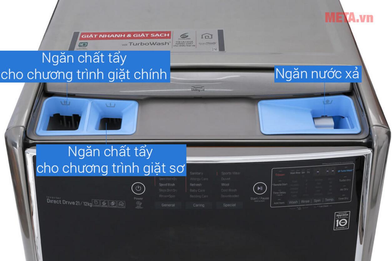 Dung tích 21kg đáp ứng tốt nhu cầu giặt khối lượng lớn mỗi ngày.
