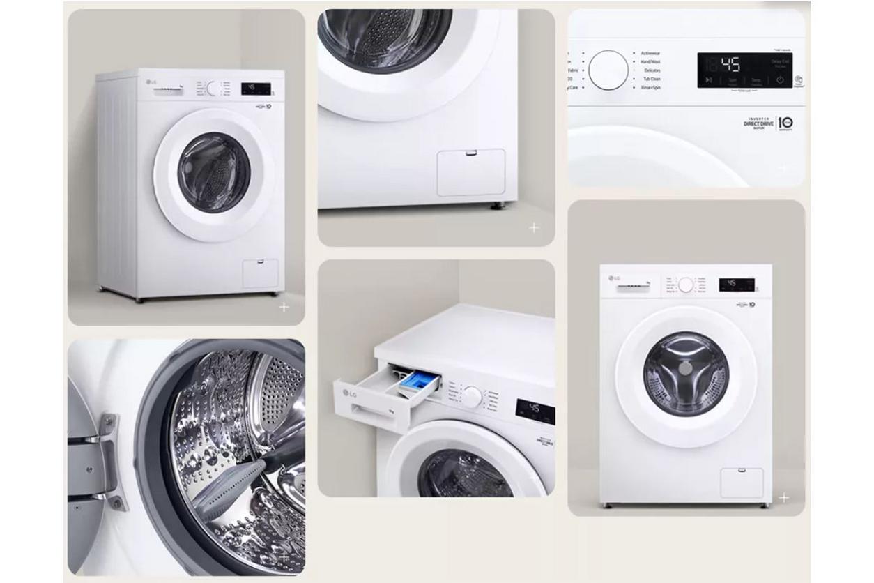 Các công nghệ cốt lõi giúp LG FB1209D5W giặt sạch và sấy tiện hơn.
