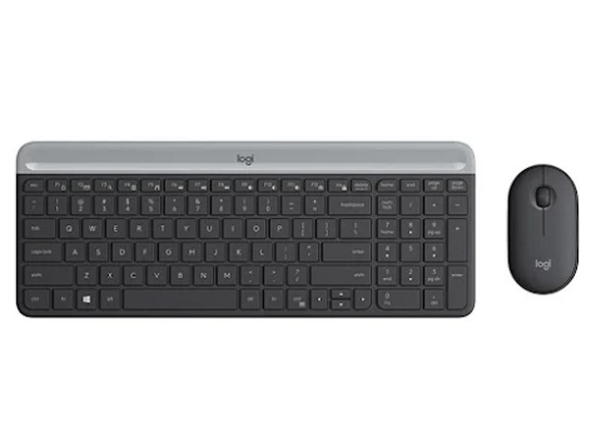 Logitech MK470 nổi bật với thiết kế siêu mỏng, gọn bàn và dùng không dây ổn định.