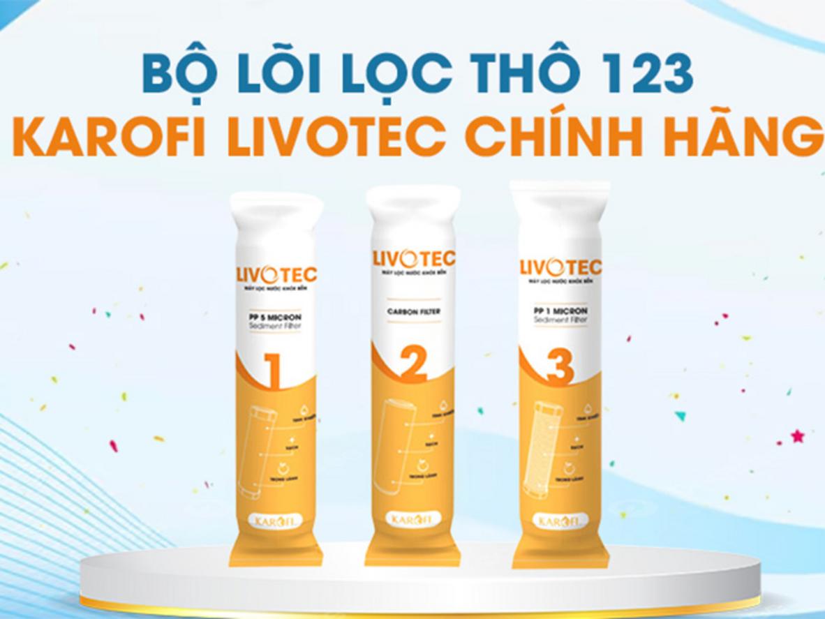 Lõi PP 5 micron giữ cặn thô, bảo vệ các cấp lọc sau.