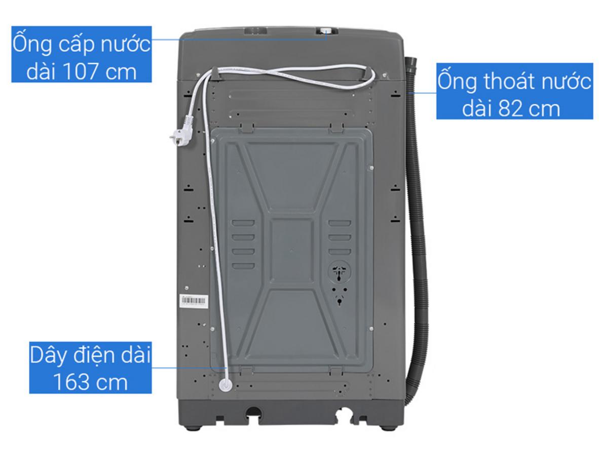 Lồng Crystal kết hợp mâm 6 cánh hỗ trợ giặt sạch và bảo vệ sợi vải.