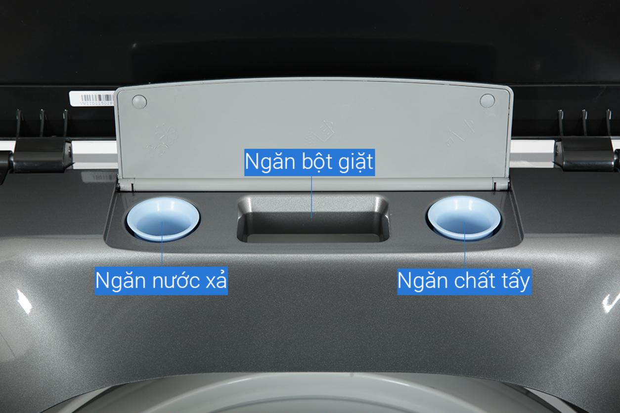 Lồng giặt thép không gỉ giúp máy bền hơn và dễ vệ sinh hơn.