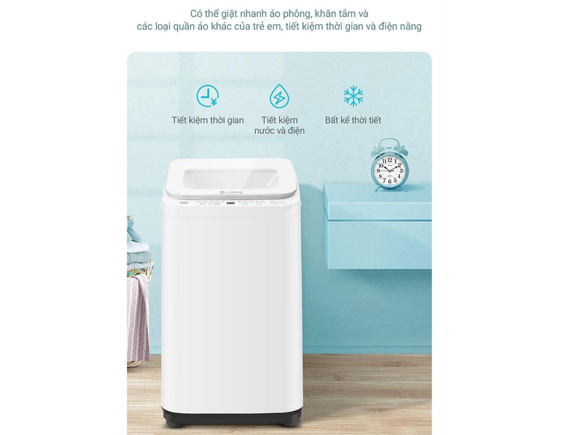 Lồng giặt inox tăng độ bền và hỗ trợ hạn chế gỉ sét.