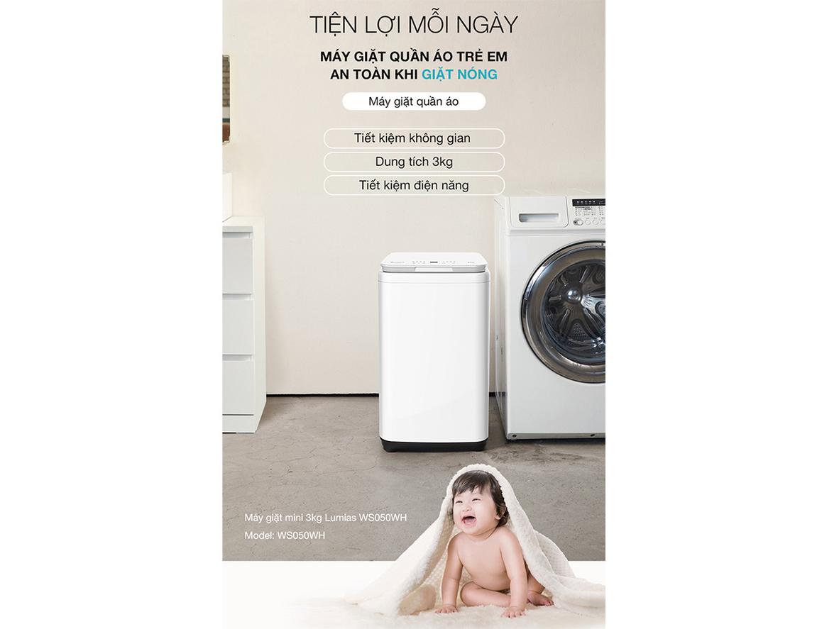 Máy rất hợp cho gia đình nhỏ, sinh viên và căn hộ/nhà trọ.