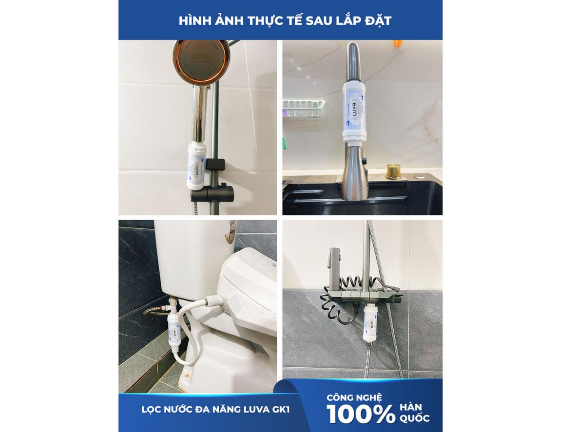 Luva GK1 hỗ trợ giảm mùi clo trong nước máy, phù hợp dùng hằng ngày.