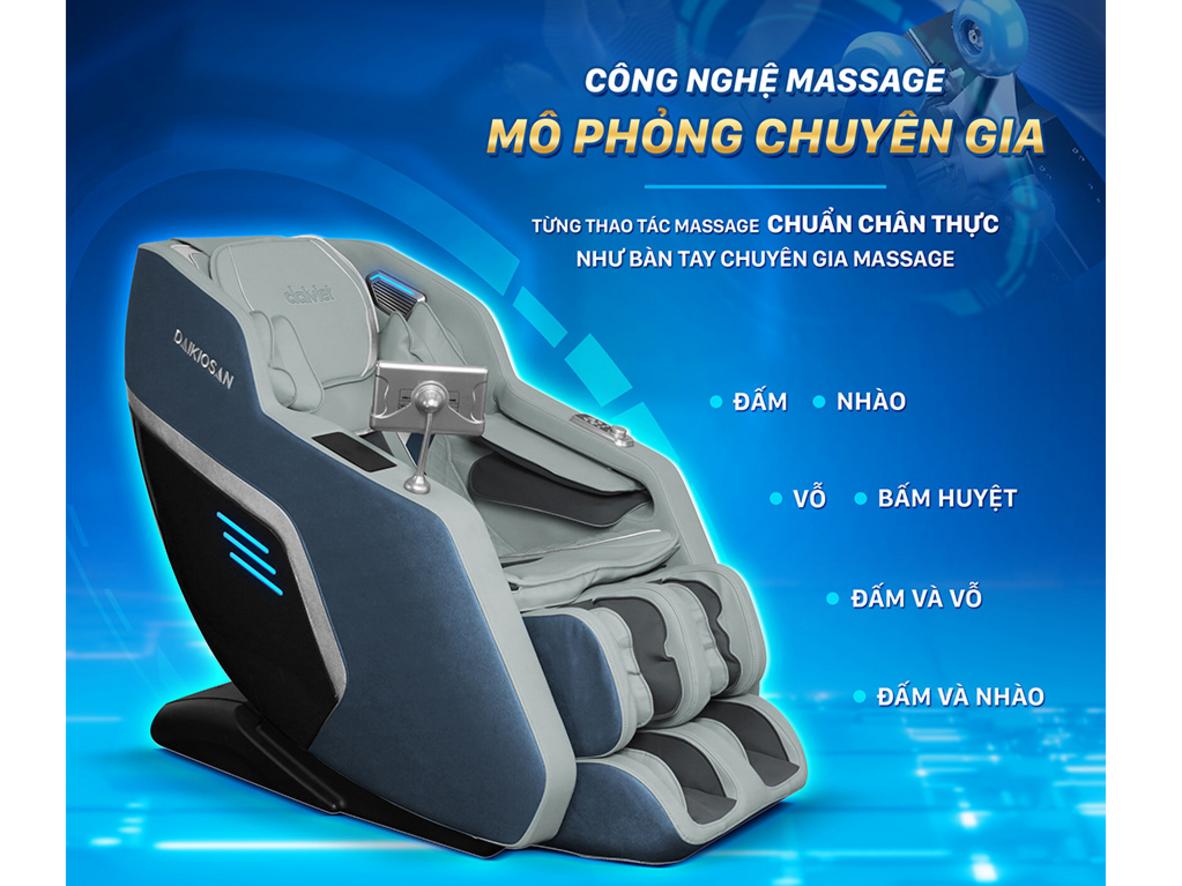 Công nghệ massage 3D và AI Scan Body trên DC104