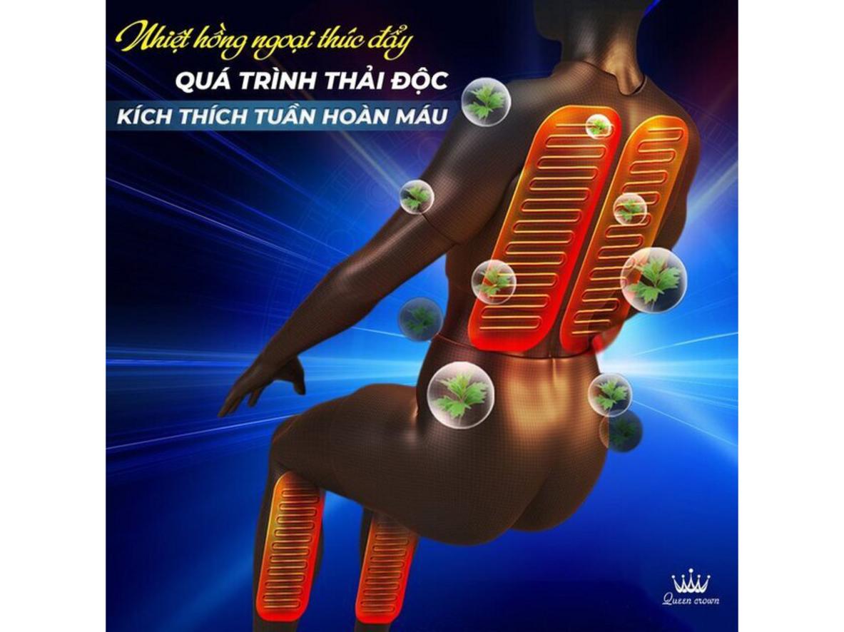 Công nghệ massage 3D trên Queen Crown QC V9 Plus