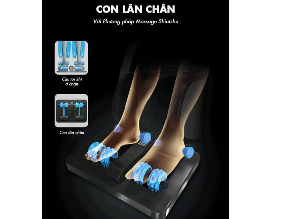 Công nghệ massage 3D sâu, linh hoạt