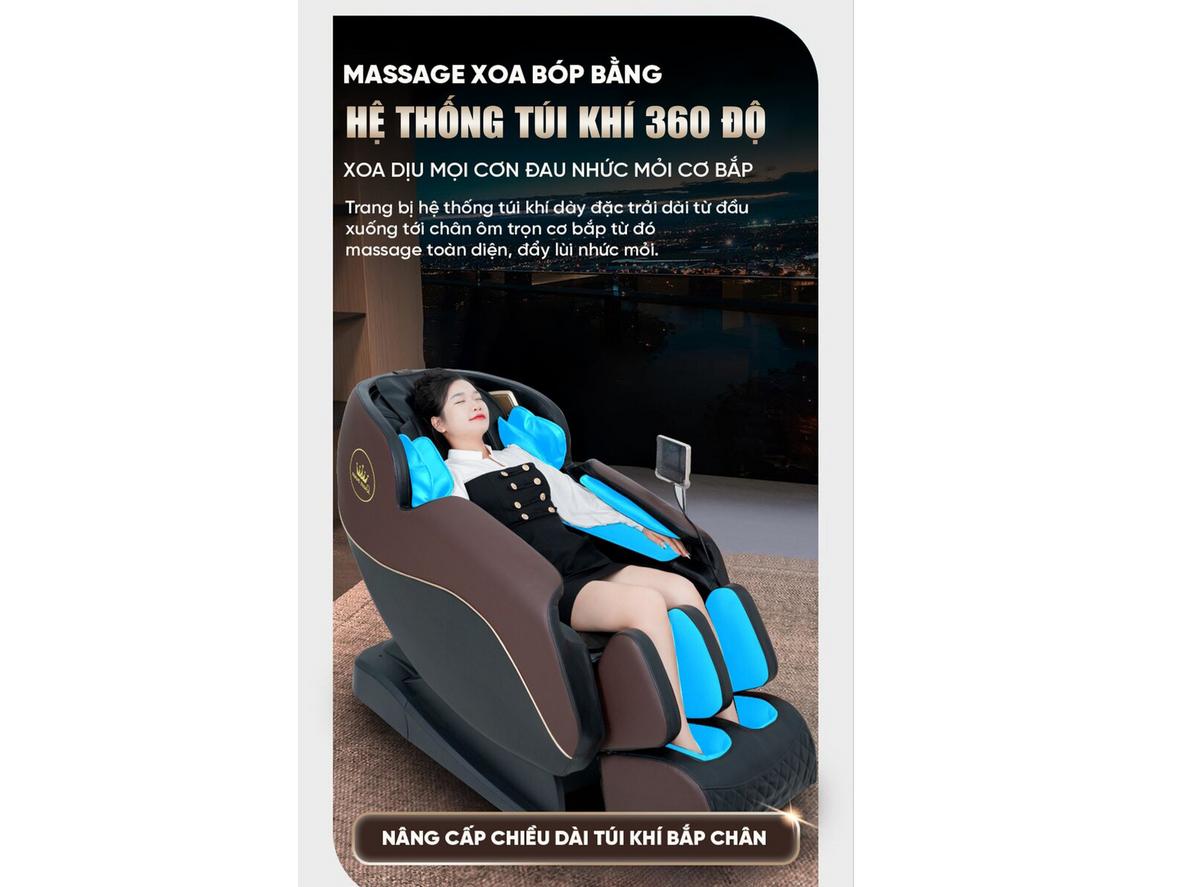 Công nghệ massage 4D trên Ghế massage Queen Crown QE79