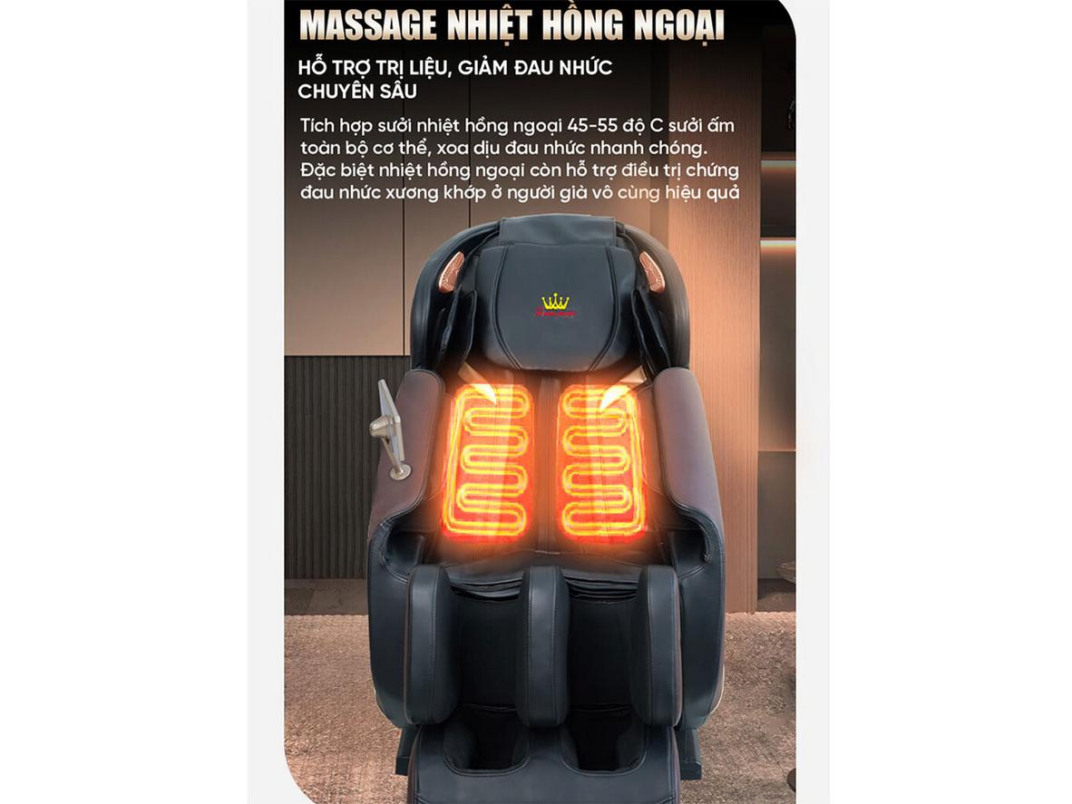 Massage toàn thân và túi khí trên QE79 Pro.