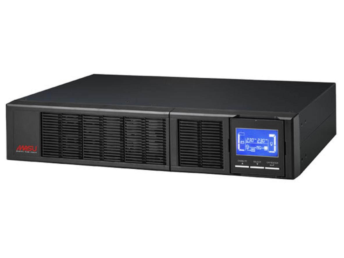 Masu MS 2KR LCD thiết kế rack 2U gọn gàng, phù hợp hệ thống server và camera cần điện liên tục.
