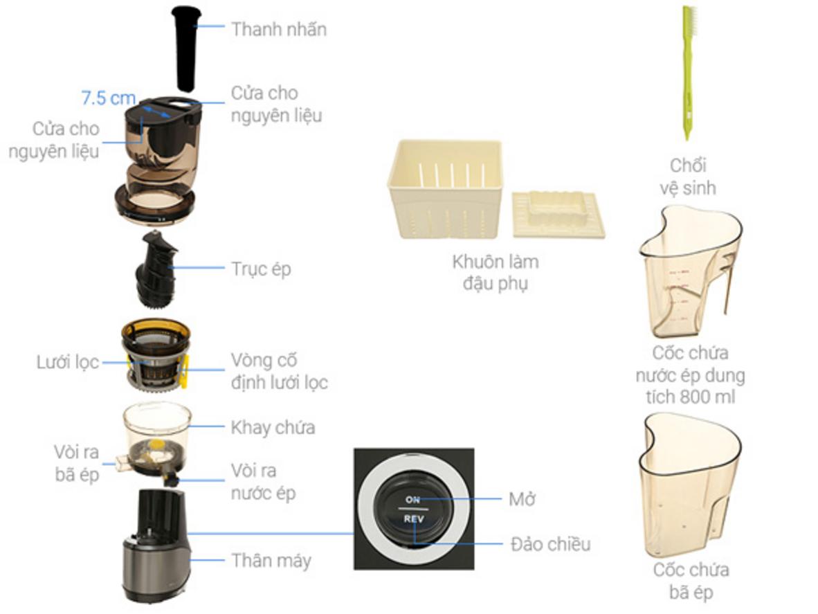 Tổng quan Máy ép chậm Kalite KL-599