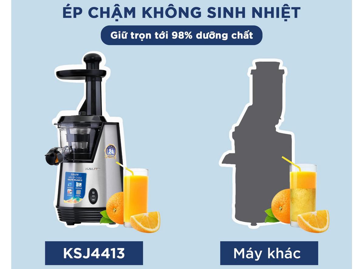 Công nghệ ép chậm không sinh nhiệt trên Kalite KSJ4413