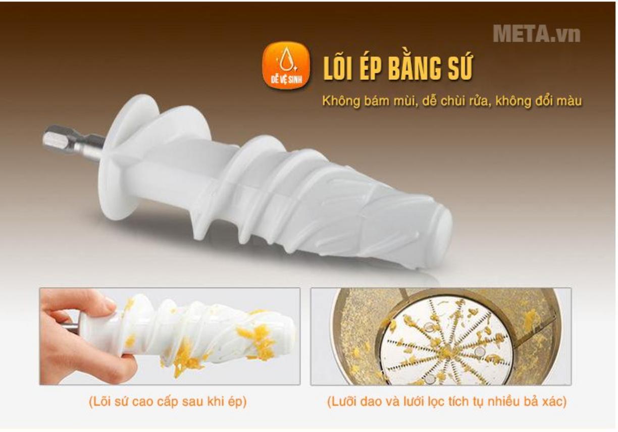 Công nghệ ép chậm trục vít của Joyoung JYZ-E5V