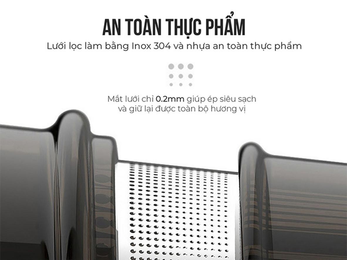55 vòng/phút cho trải nghiệm ép êm và giữ vị tươi.