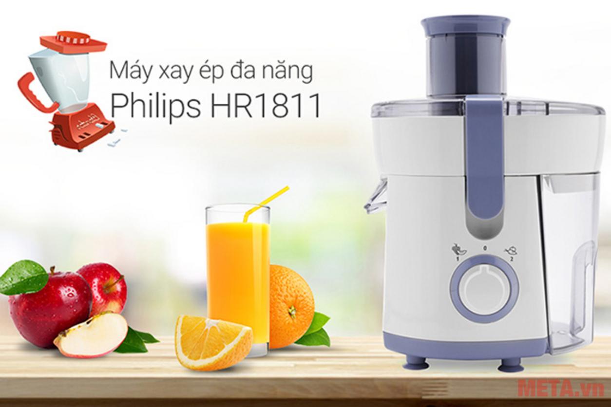 Công suất 300W giúp ép nhanh mỗi sáng.