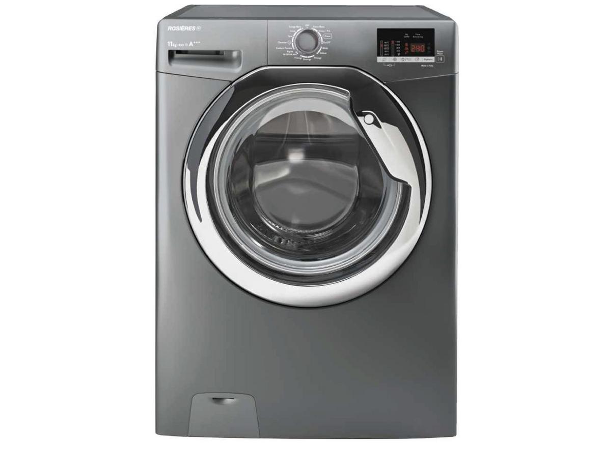 Máy giặt độc lập Rosieres 11kg RILS121132DCR-04 mang đến trải nghiệm giặt gọn, sạch và sang trọng cho gia đình bận rộn.