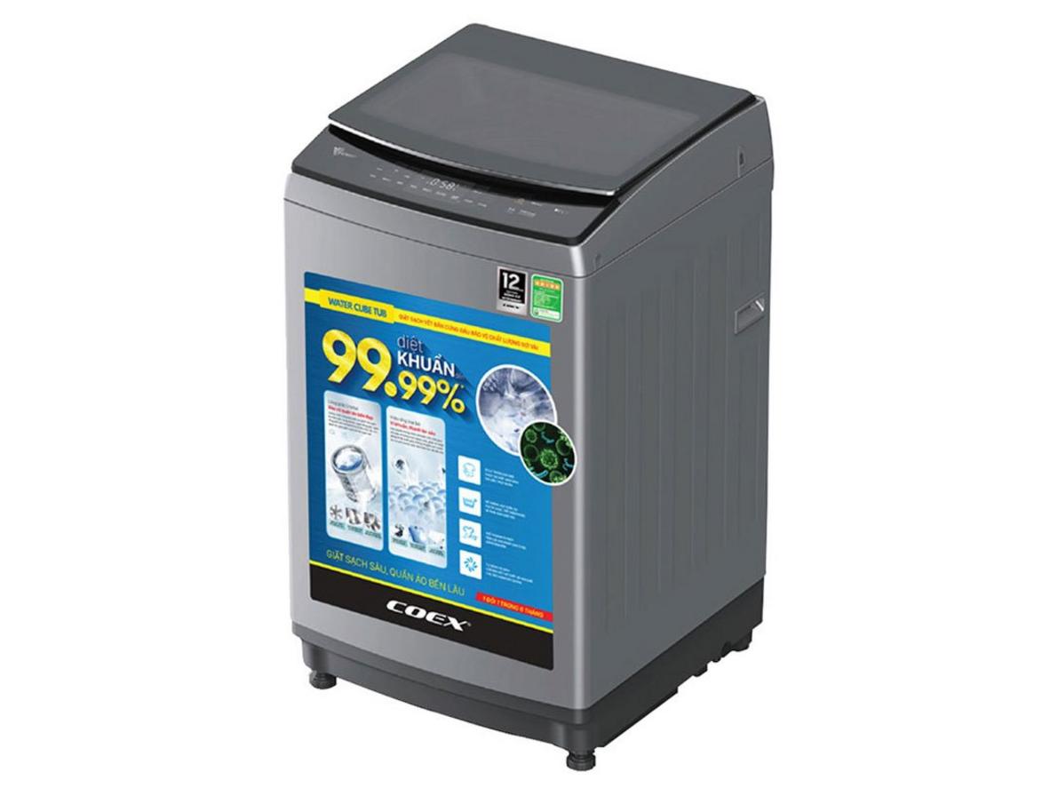 Máy giặt lồng đứng Coex 8.5kg TW-80CW1407IGB.12 phù hợp cho gia đình 3-5 người.
