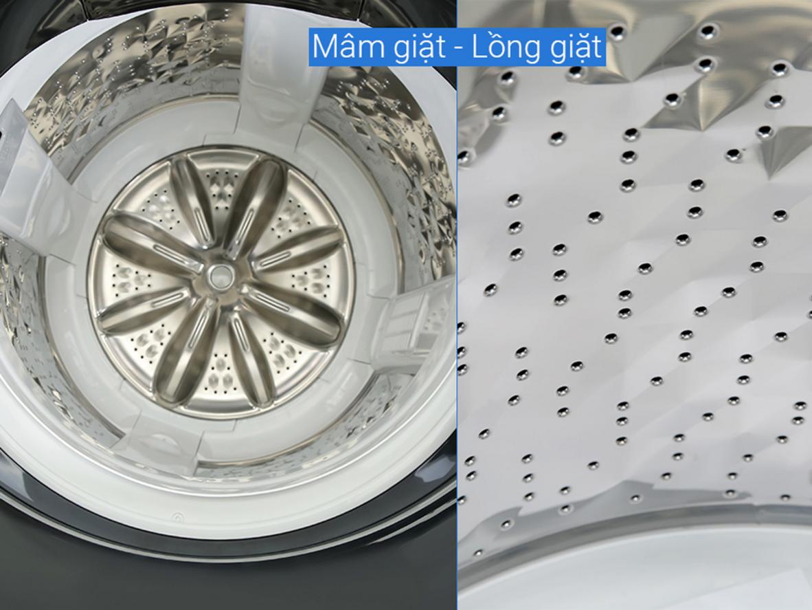 Các công nghệ giặt sạch sâu và tiết kiệm điện nước trên Panasonic NA-FD125V1BV.