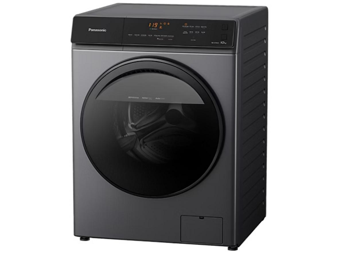 Thiết kế cửa trước, lồng ngang và bảng điều khiển hiện đại của Panasonic NA-V10FA1LVT.