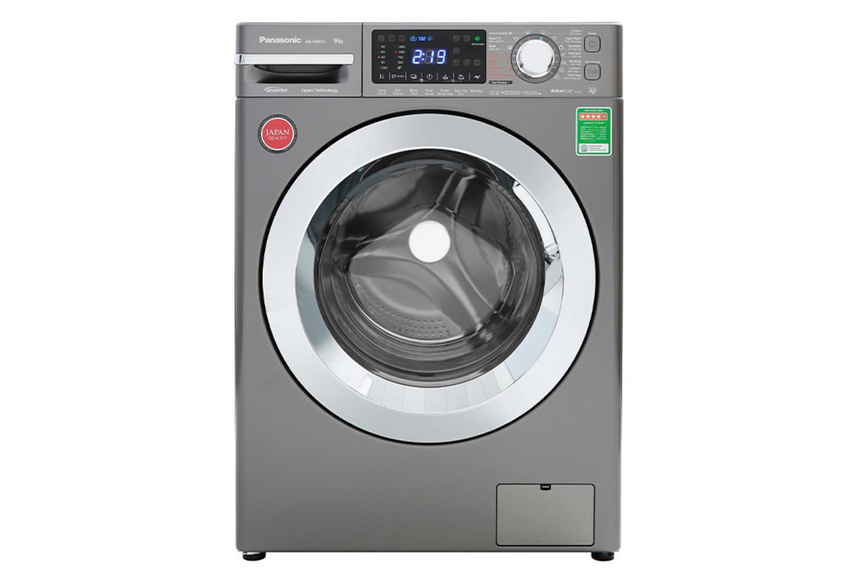 Máy giặt Panasonic NA-V90FX1LVT - thiết kế cửa ngang hiện đại, phù hợp gia đình Việt.