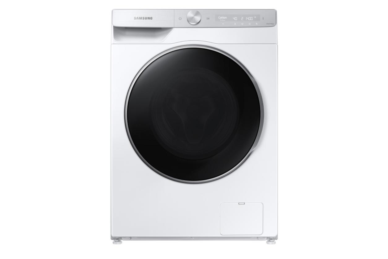 Máy giặt Samsung AI Ecobubble Inverter 12kg WW12CGP44DSHSV với thiết kế Bespoke hiện đại.
