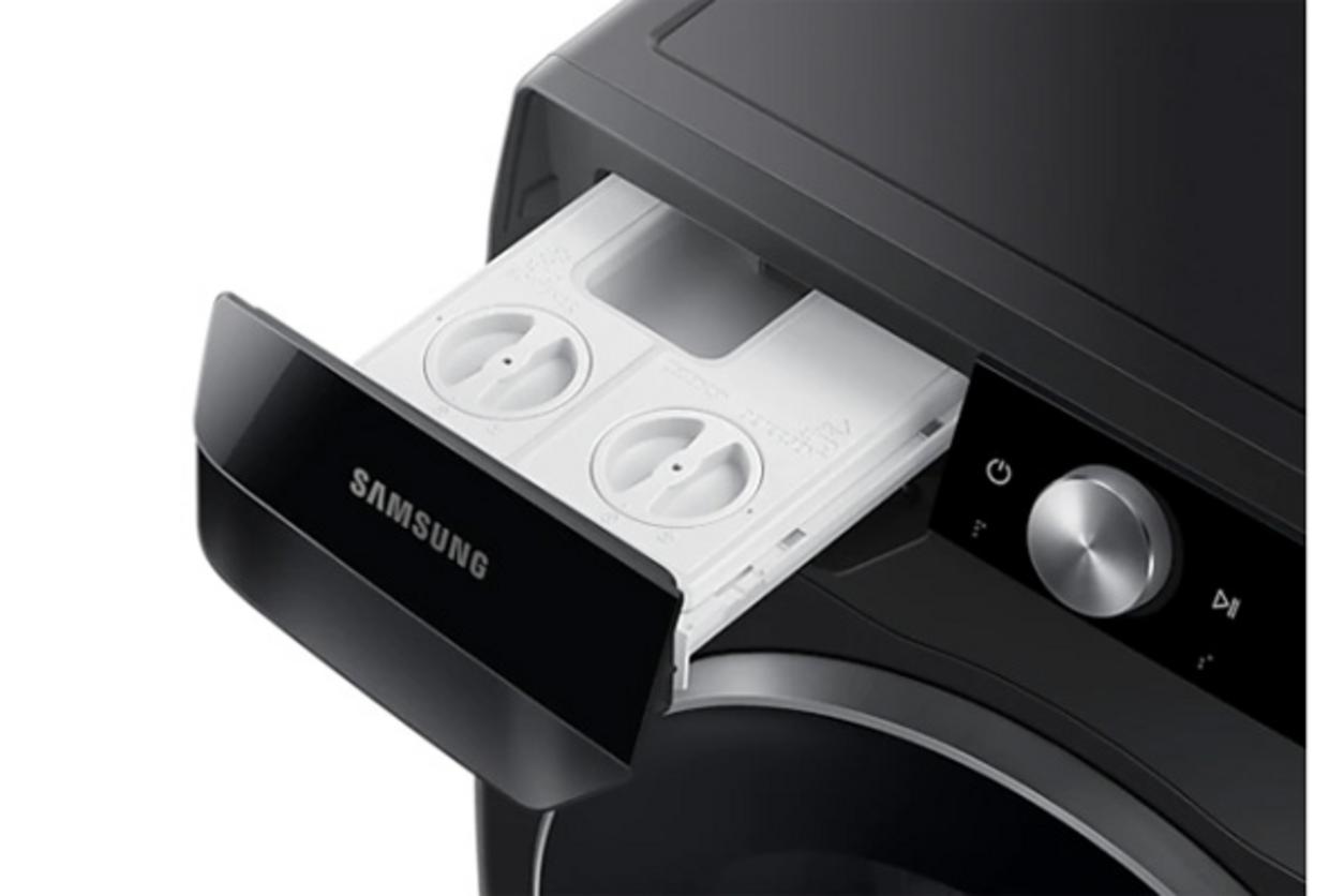 Máy giặt Samsung AI Inverter 10 kg WW10TP44DSB/SV với thiết kế lồng ngang hiện đại.