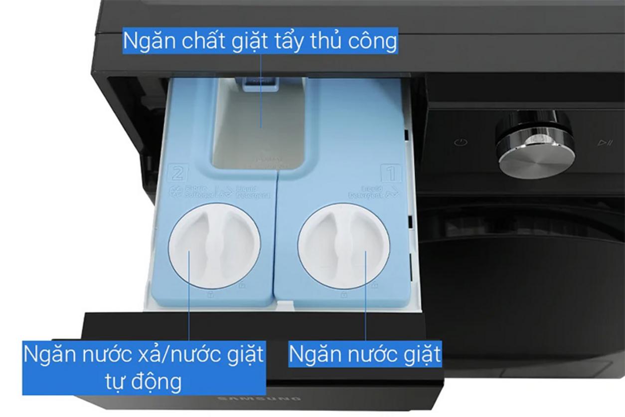AI Ecobubble+ hỗ trợ làm sạch sâu và bảo vệ sợi vải tốt hơn.