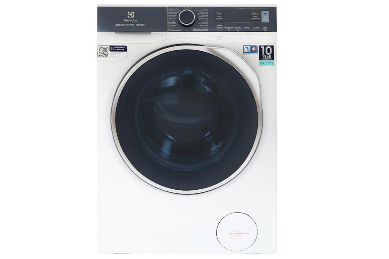 Máy giặt sấy Electrolux Inverter 11kg EWW1142Q7WB cho gia đình bận rộn.