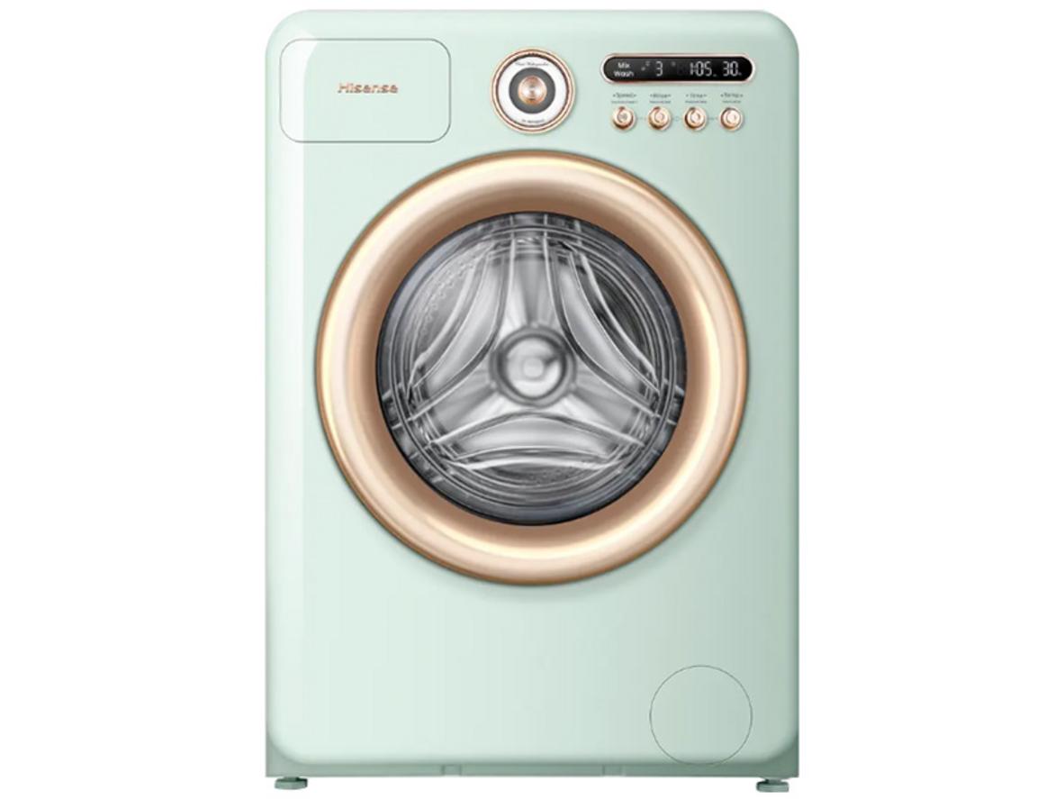 Máy giặt sấy Hisense WD105R5 phù hợp gia đình đông người, tối ưu giặt sấy trong một thiết bị.