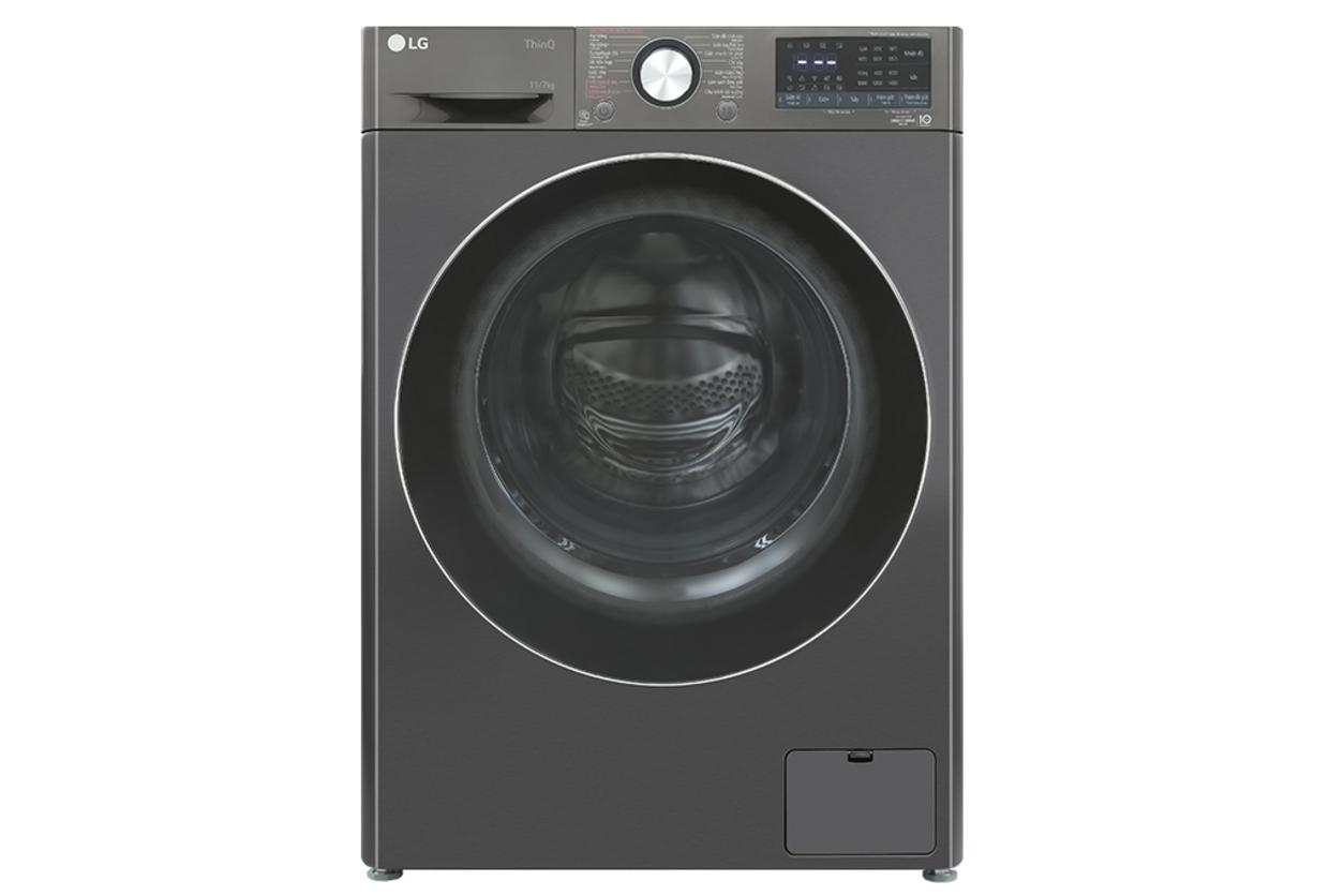 LG FV1411D4B: Giặt 11kg, sấy 7kg, gọn không gian cho gia đình bận rộn.