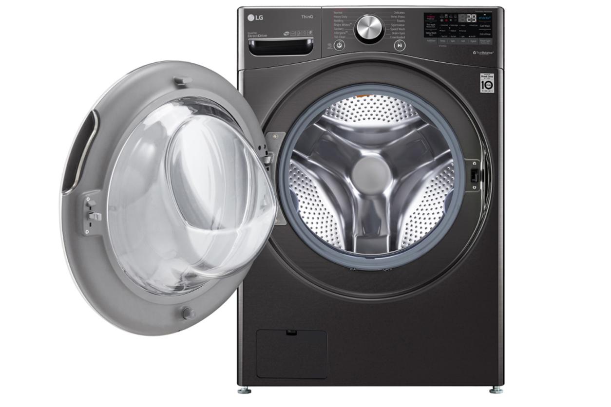 LG F2721HVRB nổi bật với giặt 21kg, sấy 12kg và thiết kế cửa ngang sang trọng.