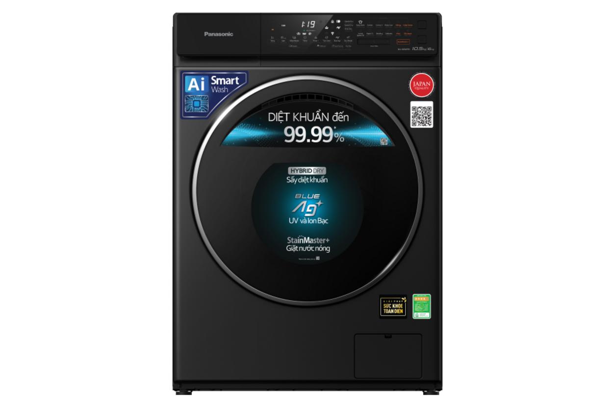 Panasonic NA-S056FR1BV sở hữu thiết kế đen hiện đại, phù hợp không gian gia đình và căn hộ.