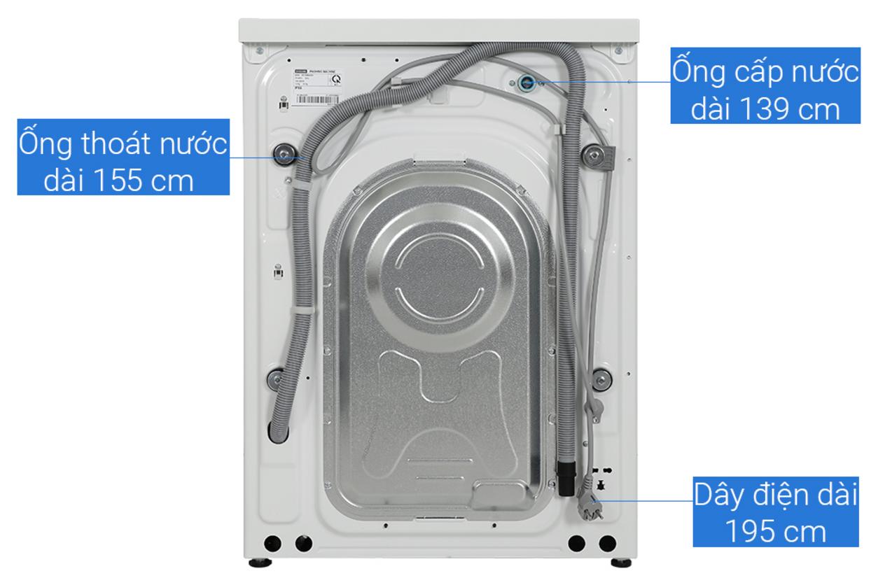 Loạt công nghệ AI giúp máy giặt sấy Samsung WD12BB944DGHSV tối ưu giặt sạch và tiết kiệm thao tác.