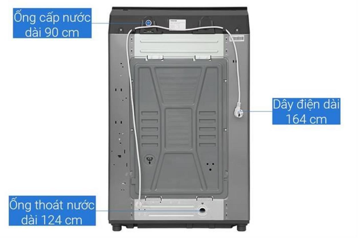 Dung lượng giặt 17kg phù hợp gia đình đông người và nhu cầu giặt chăn mền